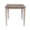 International Concepts Square Solid Wood Top Table, Counter Height, Washed Gray Taupe, 36 W, 36 L, 36 in H, Wood K09-3636-36S - alternate 3